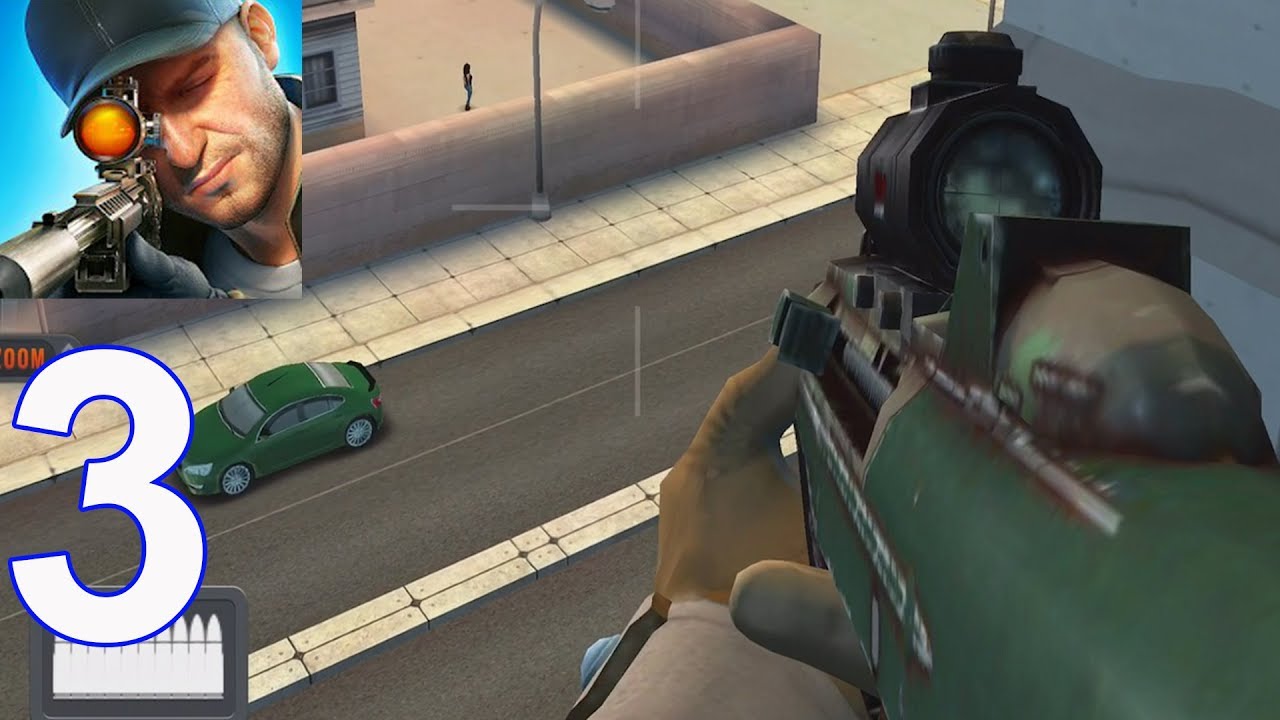 Sniper 3D Assassin Shoot to Kill - Gameplay Walkthrough Part 3 - Region 1 (iOS, Android)
