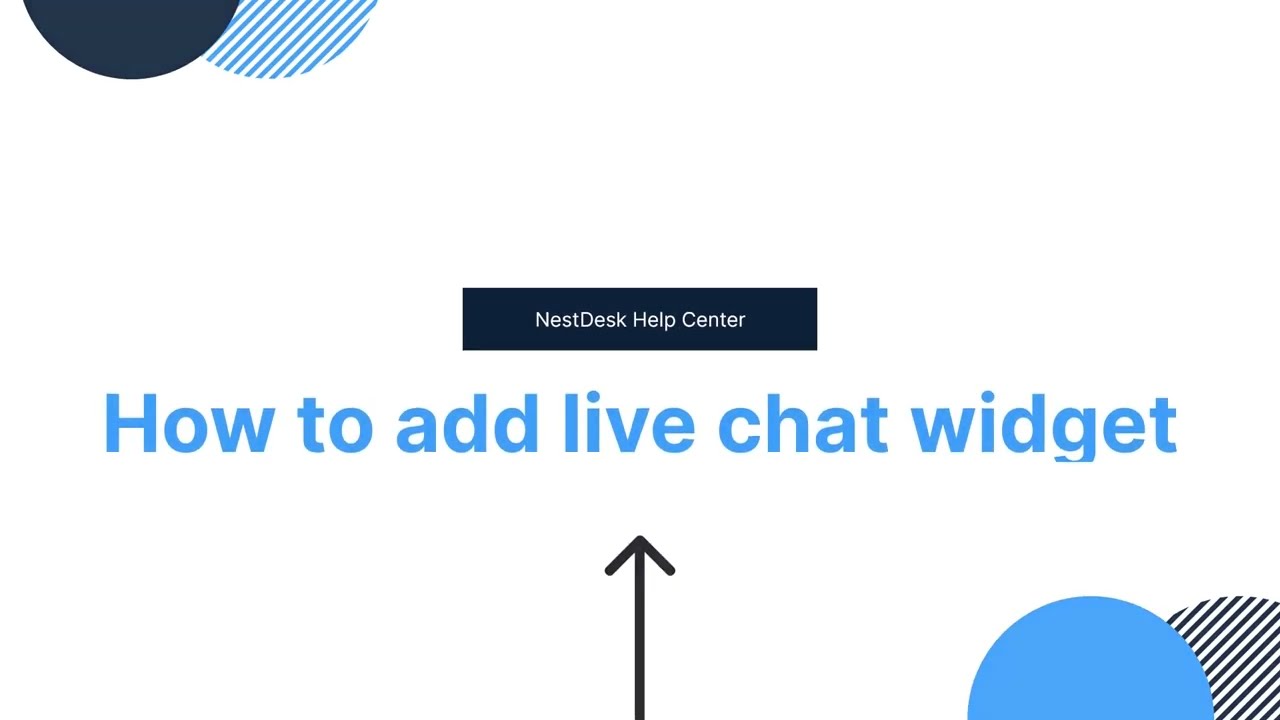 How To Add Live Chat Widget - Install NestDesk Live Chat To Your Website