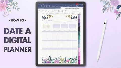 How to date an undated digital planner - Digital planning tutorial with Goodnotes