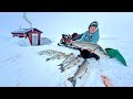 6 days camping on the arctic ocean  sheefish catch  cook