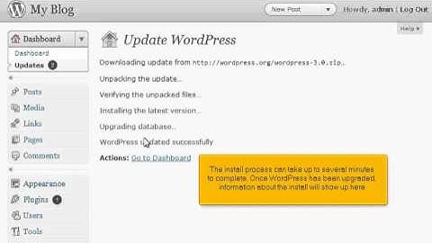 How to update your WordPress installation