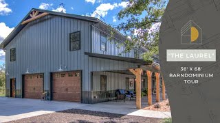 The Laurel Barndominium Shop House Tour