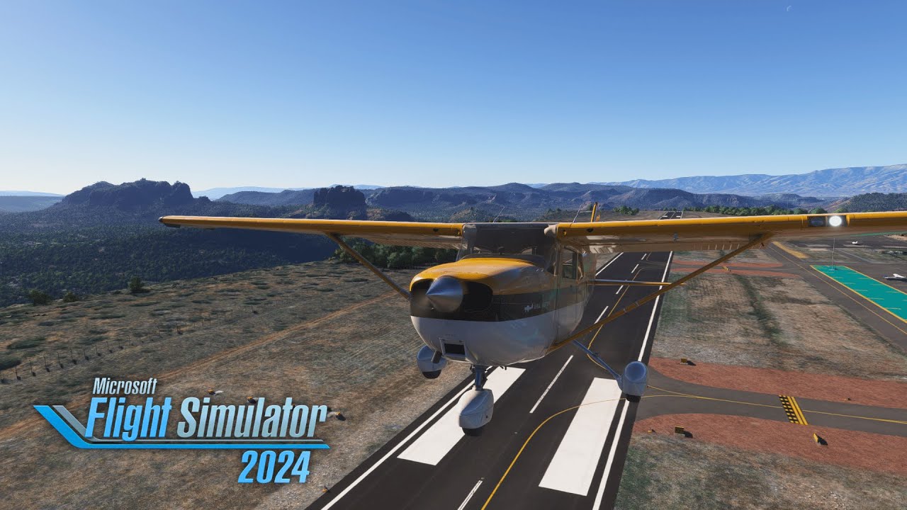 MSFS 2024 Cessna 172 - Taxiing & Takeoff Tutorial - YouTube