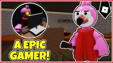 How to get "A EPIC GAMER" BADGE + ALBERT FLAMINGO MORPH/SKIN in BETTER PIGGY ROLEPLAY! - ROBLOX