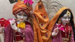 Radharani shringar/ Krishna shringar/Guwahaty mandir darshan/ mohe laa do bhajan ki wahi maala 🌺🌺