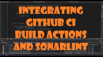Integrating Github CI build actions and SonarLint for my Unity game - #2