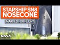 SpaceX Boca Chica - Starship Flight Nosecone readies for SN8