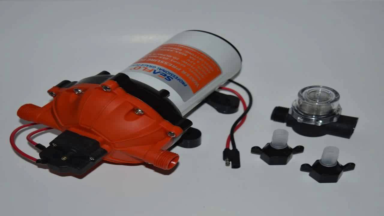 New 60 PSI 5.5 GPM High Pressure Marine Water Pump on Demand Boat 12 V DC