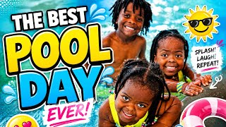 🌊 Pool Day Chaos | Family of 7 😱