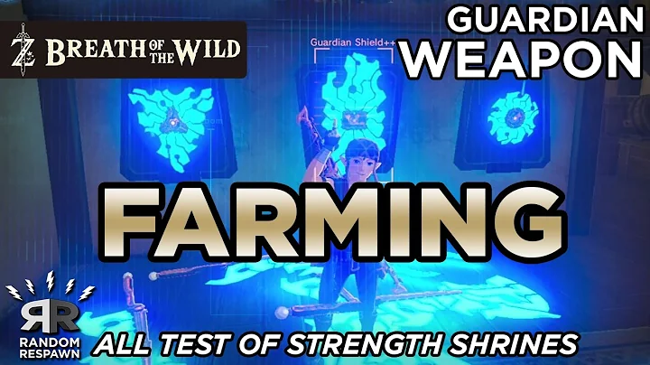 Zelda: Breath of the Wild - Guardian Weapon Farming (All Test of Strength Shrines)
