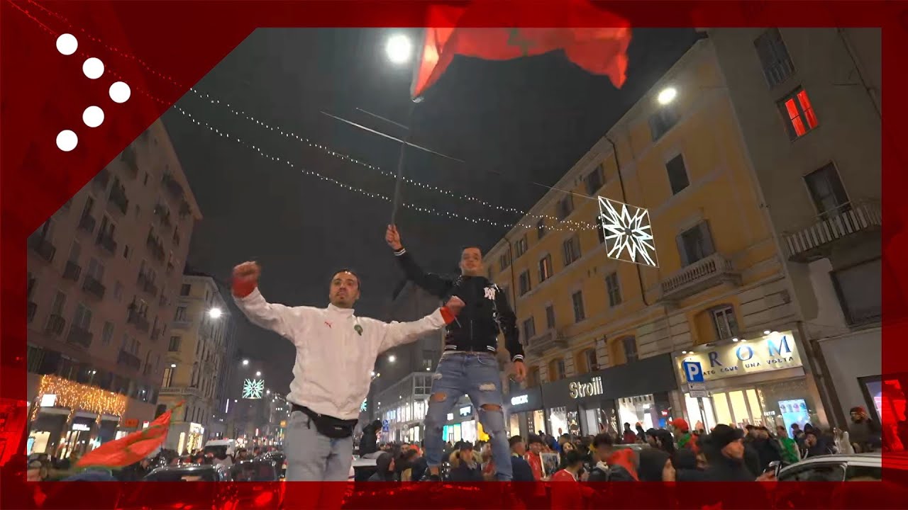 Qatar 2022, Marocco in semifinale: continua la festa a Milano