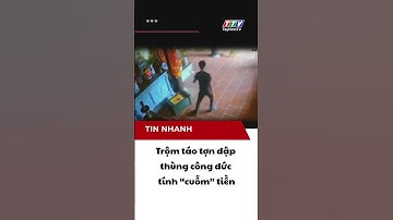 Trộm táo tợn đập thùng công đức tính "cuỗm" tiền