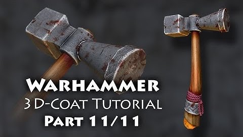 Part 11 (English) - How to create a 3D model for video games - Topic: Fantasy weapon