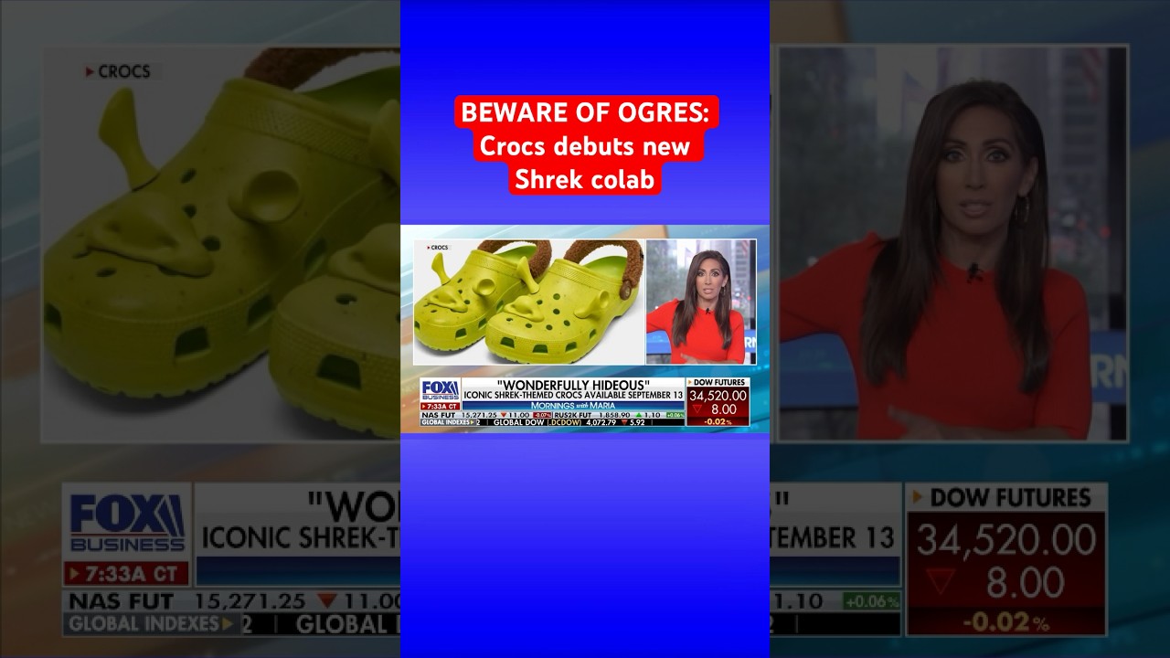 Crocs unveil new Shrek collaboration footwear #shorts 