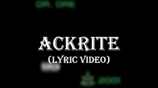 Dr. Dre ft. Hittman - Ackrite (Lyric Video)