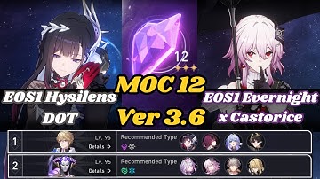 E0S1 Hysilens DOT Team & E0S1 Evernight x Castorice Team | MOC 12 | 3 Stars | Honkai Star Rail 3.6