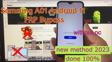 Samsung A01 Android 11 FRP Bypass | Samsung A015 Google Lock Remove ✔ | Without pc