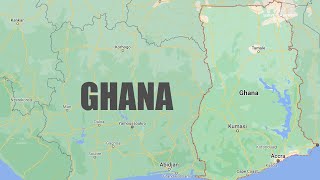 Topographic Map of Ghana in West Africa screenshot 5