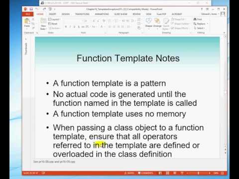 16-a: Function templates