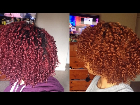 REMOVING PERMANENT RED HAIR DYE FROM MY NATURAL HAIR W/ NO ...