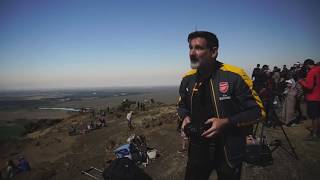 Solar Eclipse Totality 2017 - Reactions to shadow and totality atop Menan Buttes, ID