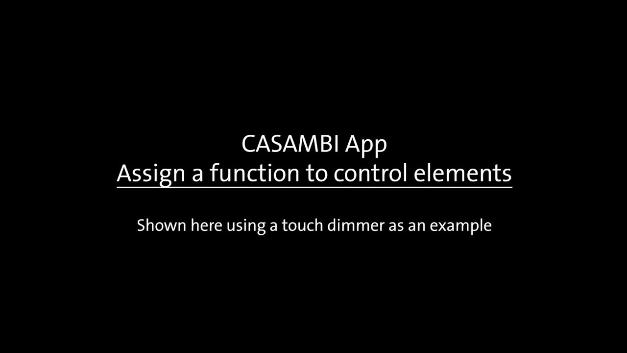 OLIGO | Casambi App: Assign a function