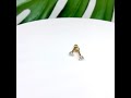 Пирсинг - кристалл в золотом цвете 3мм