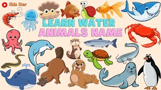 BELAJAR MENGENAL NAMA-NAMA HEWAN AIR BAHASA INDONESIA - BAHASA INGGRIS | LEARNING WATER ANIMALS NAME