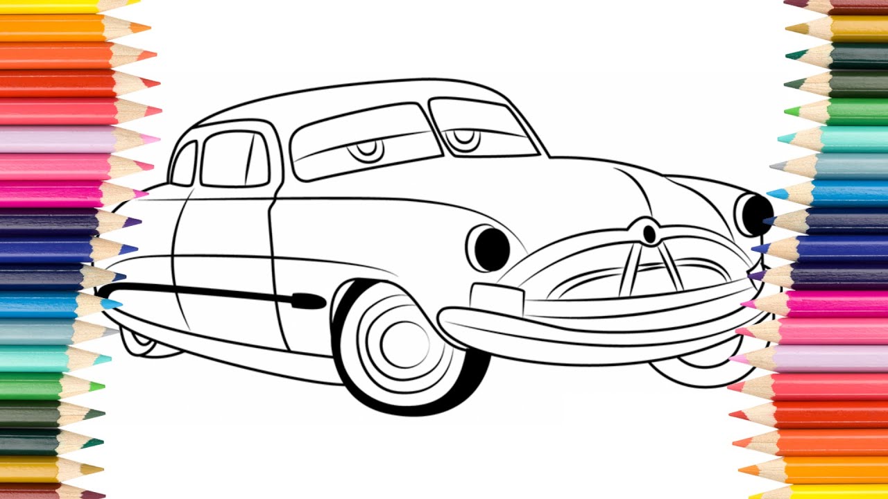 Doc Hudson Coloring Page - YouTube