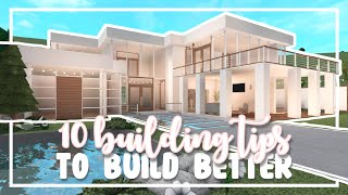 10  Building Tips & Tricks To Build BETTER in Bloxburg (Roblox)