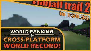 Eldfjall trail 2 in 1:30.35 | Former World Record | Lonely Mountains: Downhill Speedrun