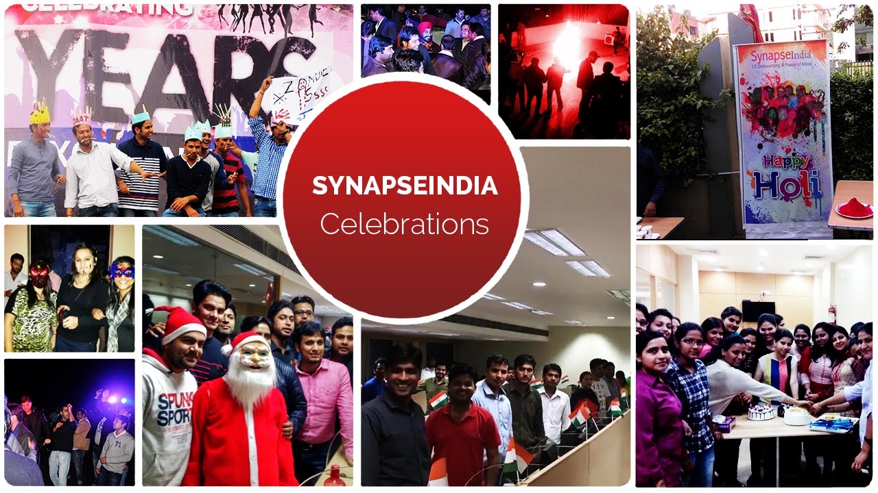 SynapseIndia Celebrations - Holi, Diwali, Christmas, Independence Day etc.