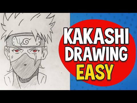 How to draw kakashi hatake (カカシ) | kakashi easy tutorial step by step from naruto