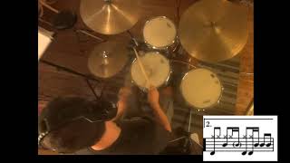 Born Under A Bad Sign (Albert King) drum cover + score