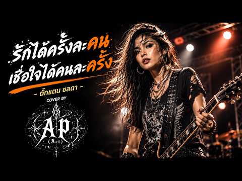 รักได้ครั้งละคน เชื่อใจได้คนละครั้ง - ตั๊กแตน ชลดา l Rock version l Cover by Ap  (Art) l