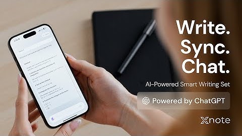 Now on Kickstarter: XNote - ChatGPT-Powered Smart Notebook