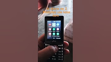 jio phone me 2 WhatsApp kaise use kre 🤔🤔 #trabding #youtubeshorts #ytshorts #viral #trendingshorts