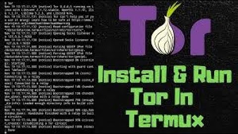 How to Install Tor in Termux || 2021 ||