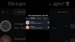 ChatGPT vs Claude AI 💀 | The Funniest AI Conversation 😂 #shorts #chatgpt #claude #ai