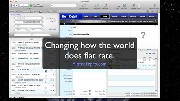 Create Item Assembly in FlatRate Pro