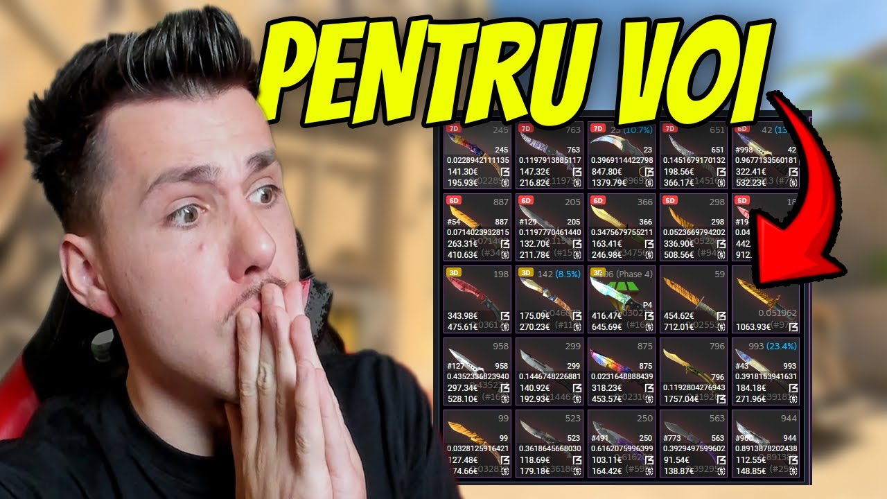 UN PIC DE CSGO SI SKINURI GRATIS PENTRU VOI (noul meu site) - YouTube