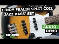 Lindy fralin split jazz bass pickup set demo