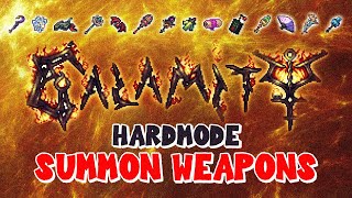 TERRARIA CALAMITY MOD HARMODE SUMMON WEAPONS SHOWCASE