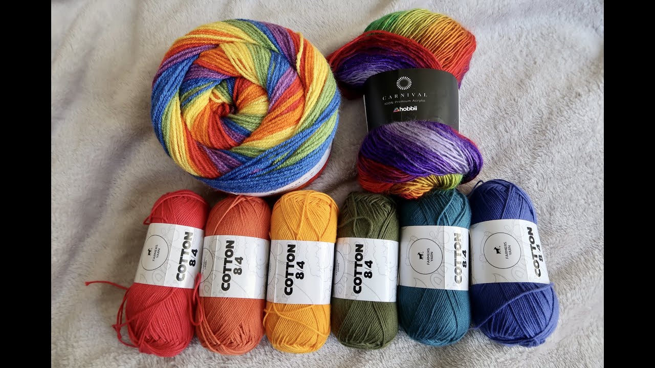 Winner Picked!  Hobbii Horizon + Carnival + Farmers Cotton - Happy Pride ♥️🧡💛💚💙💜