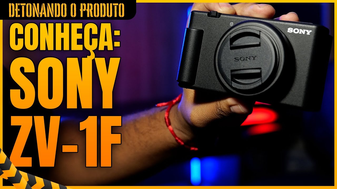 Câmera de Vlog Sony ZV-1F 20.1MP 4K (Preta) | Perfeita para