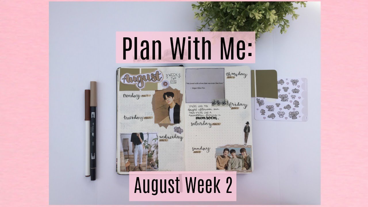 August Week 2 Plan with Me!! || KpopBujo