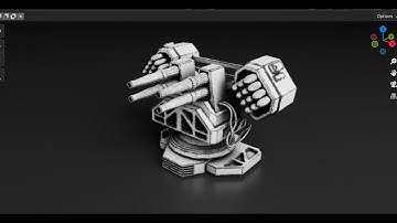 Make a Sci-fi Turret - Grid Modeler (blender addon)