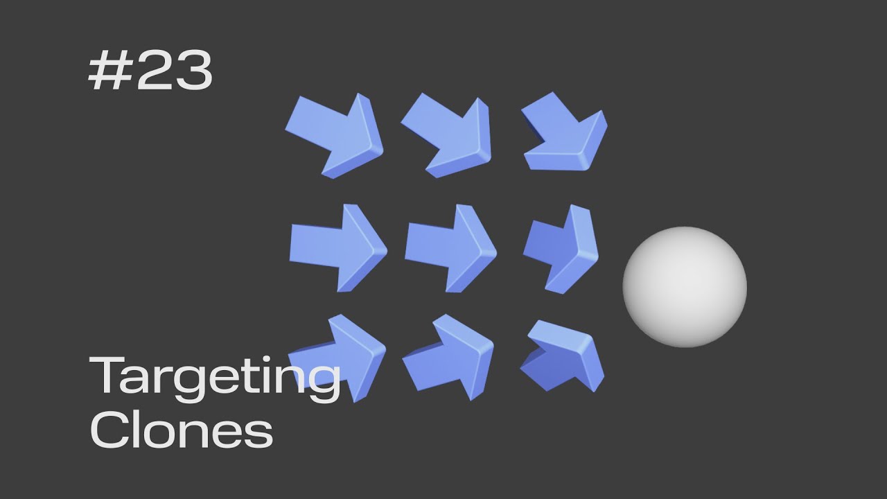 Cinema 4D Quick Tip #23 - Targeting Clones (Project File on Patreon ...