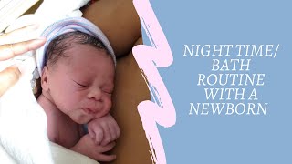 Night time routine with a newborn