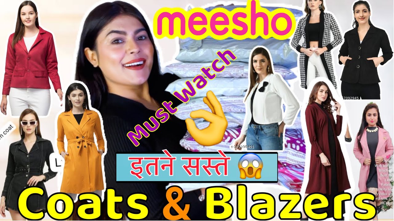 Winter के लिए Coat & Blazer From Meesho Very Affordable & Stylish